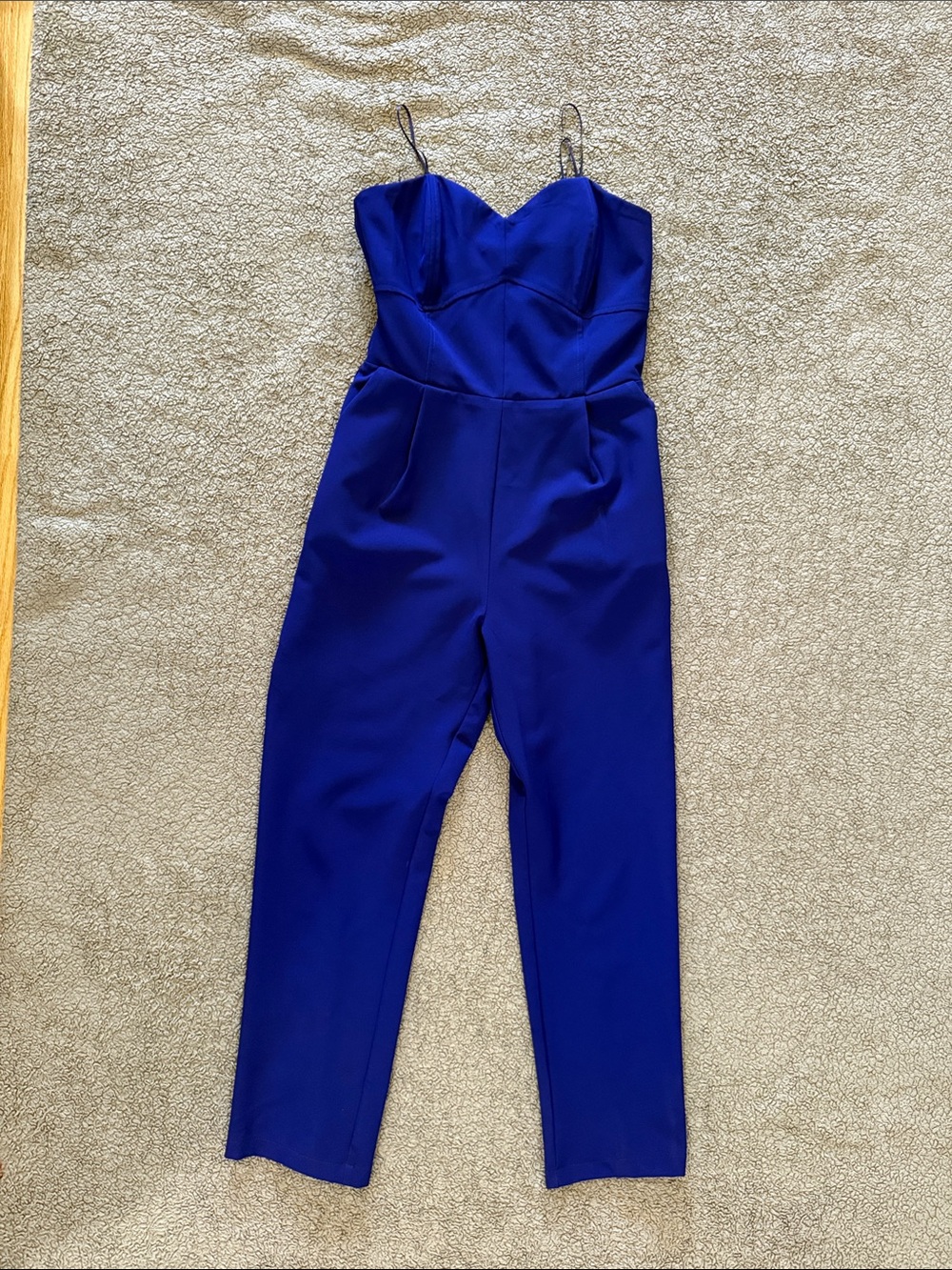 Adelyn Rae Royal Blue Strapless Sweetheart Jumpsuit